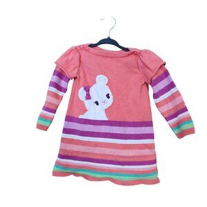 Vintage Gymboree Snow Bear Sweater Dress Girls size 18 -24 mos